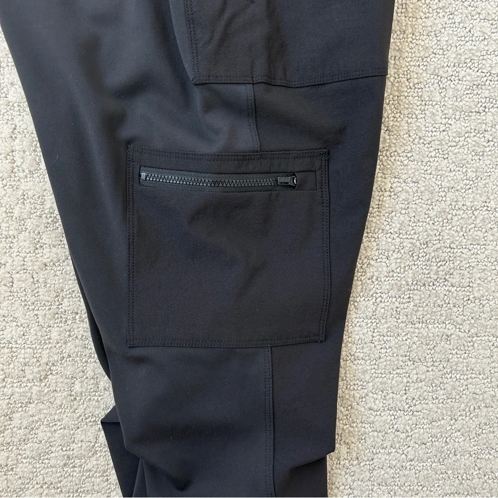 Athleta Leggings 12 Headlands Hybrid Cargo Pockets Tights Hiking Outdoors Black - Picture 6 of 14